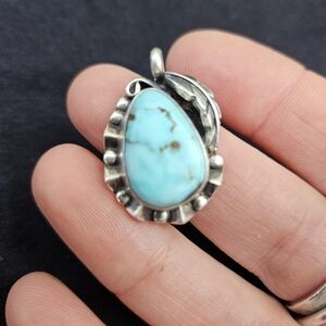 Vintage Turquoise Sterling Pendant